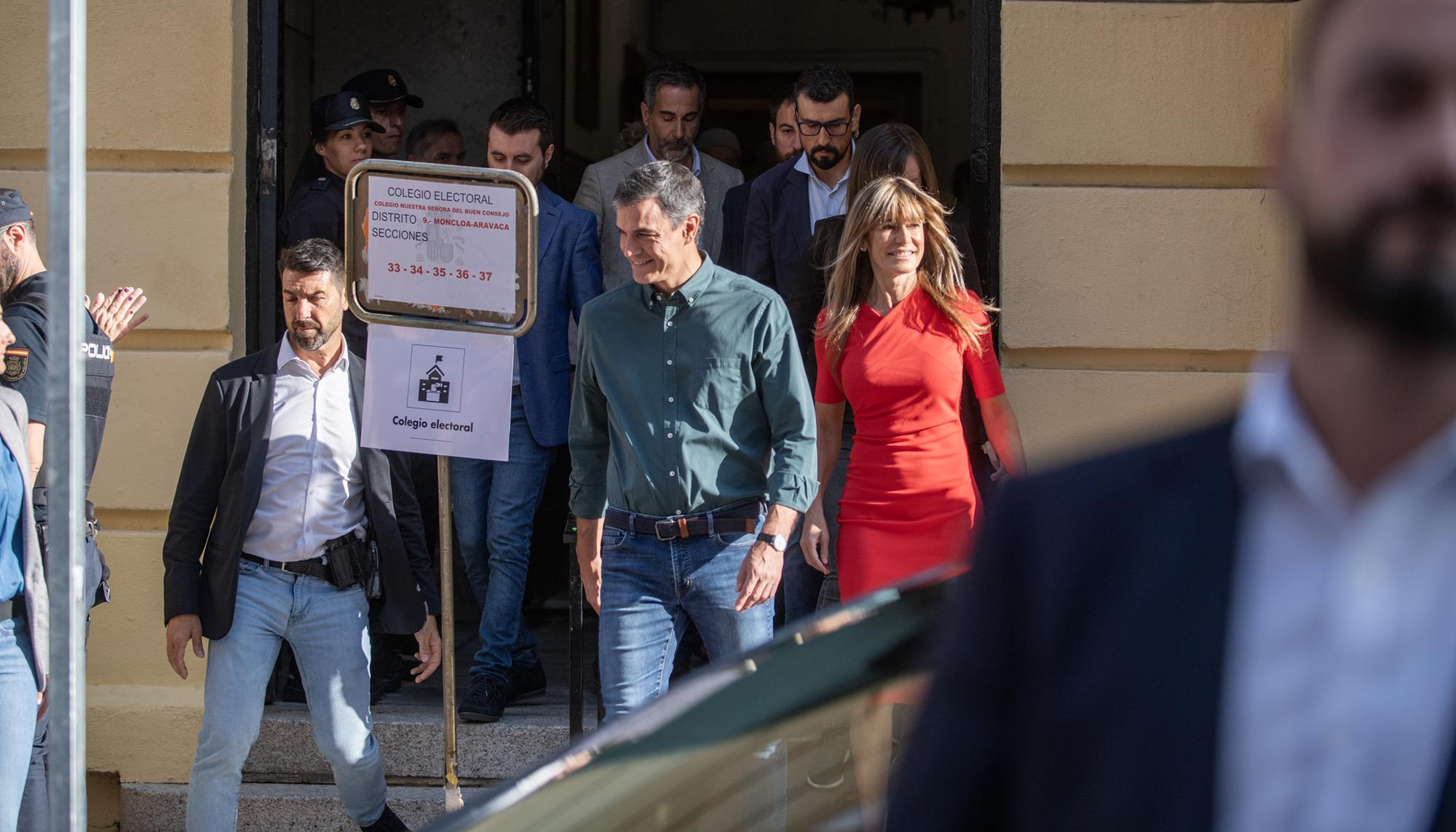 Pedro Sanchez colegio electoral - 2