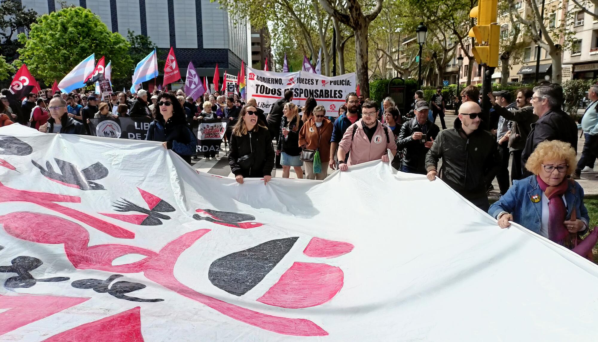 seis zaragoza manifestación 1